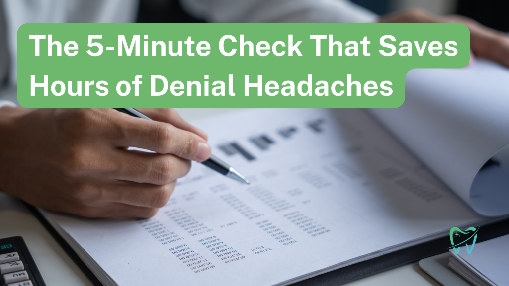 5 Minute Check that Sales Hours of Denial Headaches